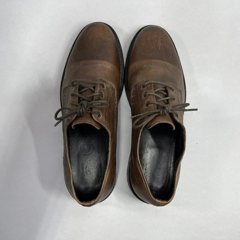 All Saints Men's Size 8 Brown‎ Leather Dress Shoes